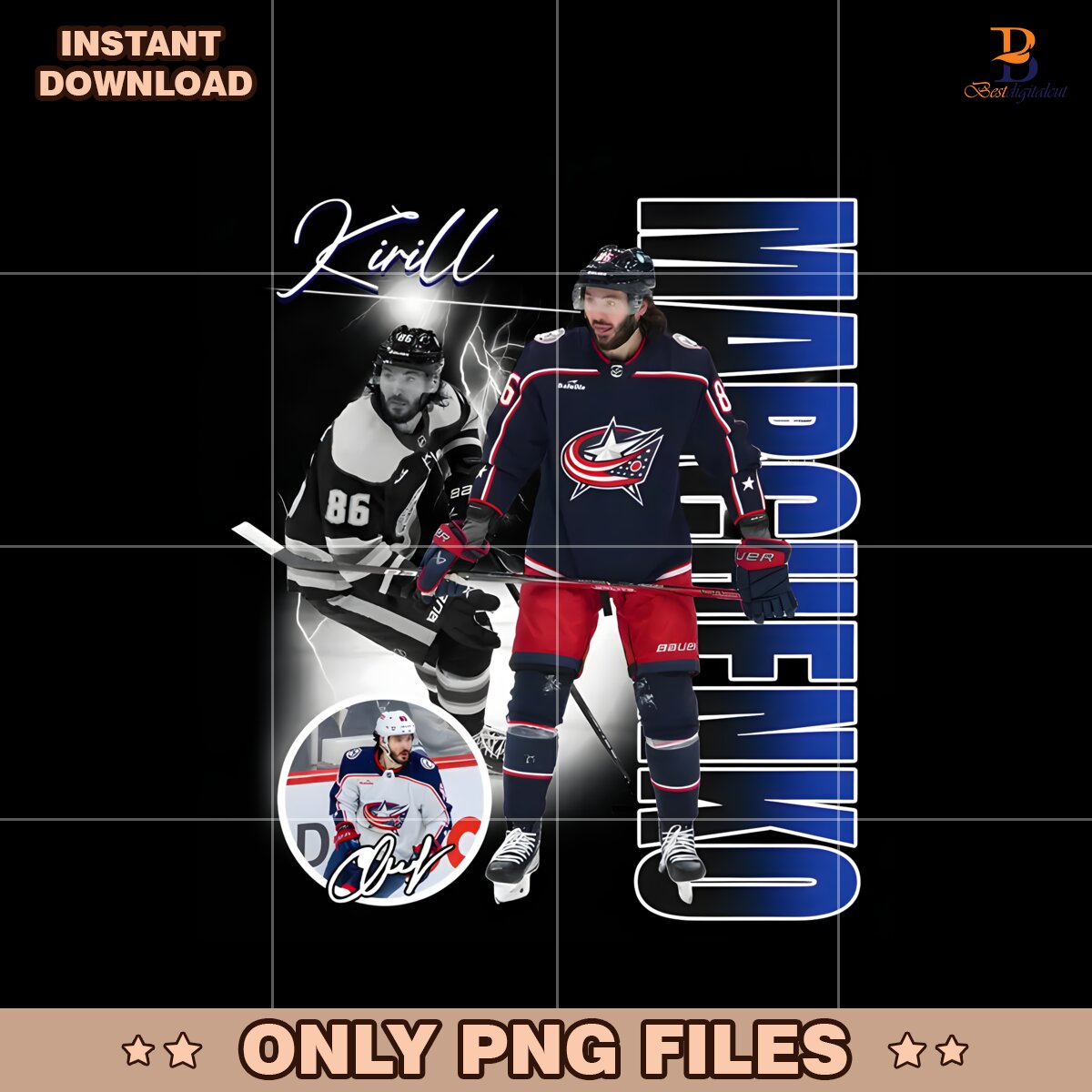 Kirill Marchenko Columbus Blue Jackets Nhl Players PNG