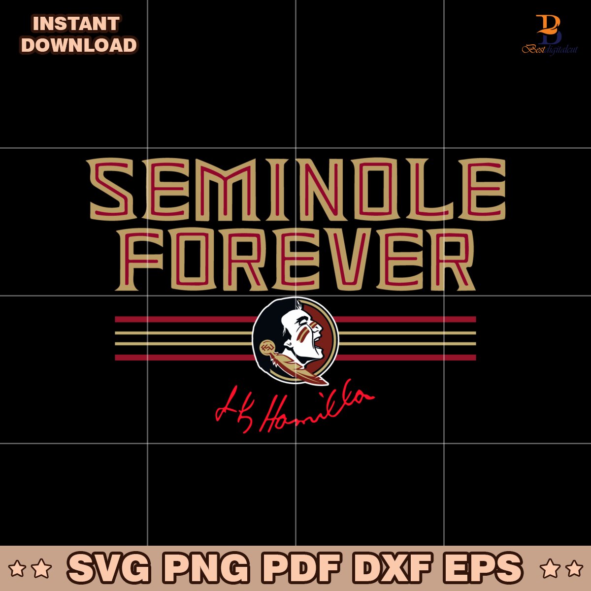 Leonard Hamilton Signature Seminole Forever SVG