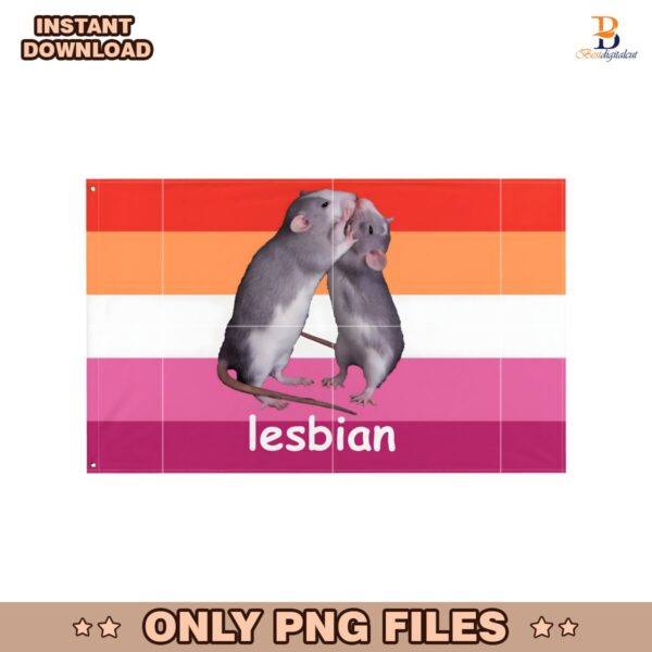 Lesbian Rat Flag PNG