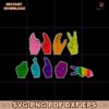 Lgbt Color Fuck Trump Hand Sign Language SVG