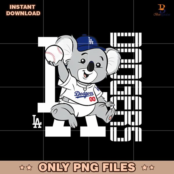 Los Angeles Dodgers Blue Baby Mascot Png
