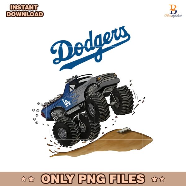 Los Angeles Dodgers Monster Truck Baseball Team Png