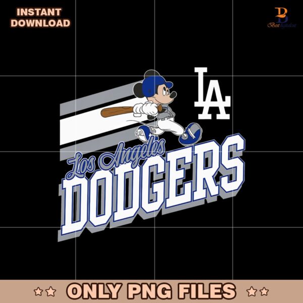 Los Angeles Dodgers Royal Disney Game Day Baseball Png