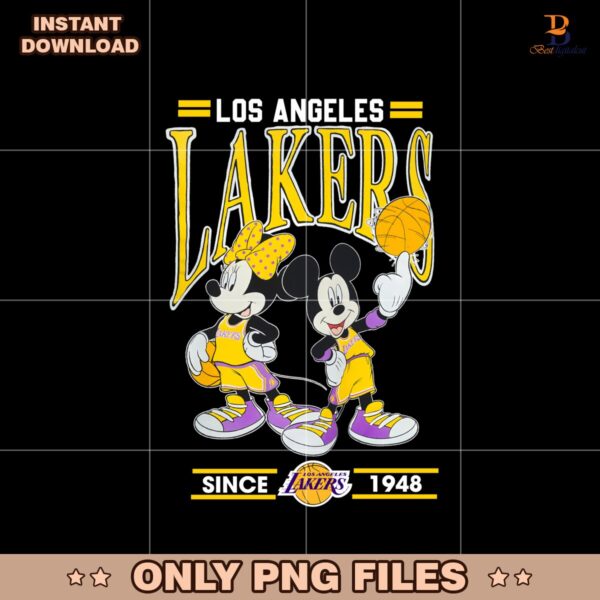 Los Angeles Lakers Mickey Minnie Mouse Png