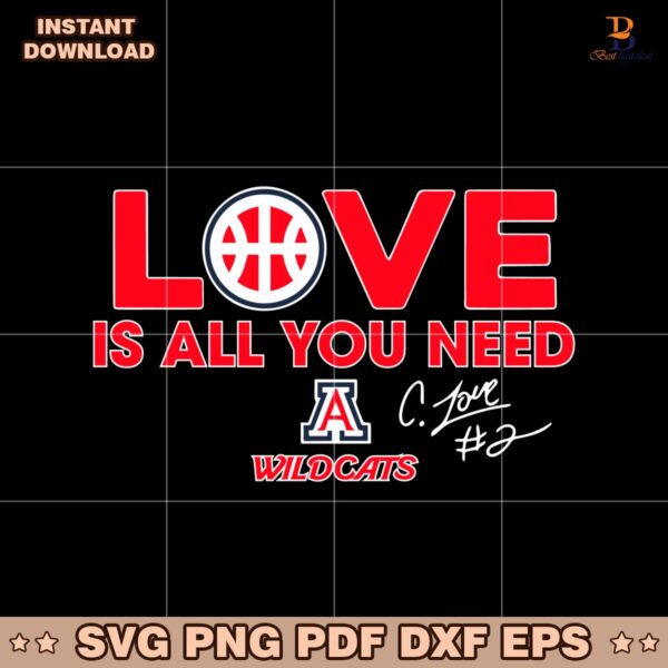 Love Is All You Need Arizona Wildcats SVG