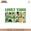 Lucky Vibes Disney Mickey Friends Collage PNG