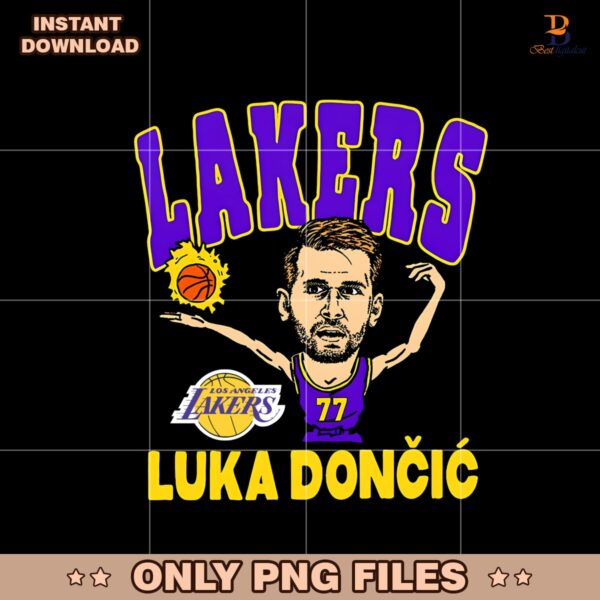 Luka Doncic Los Angeles Lakers Player Caricature Png