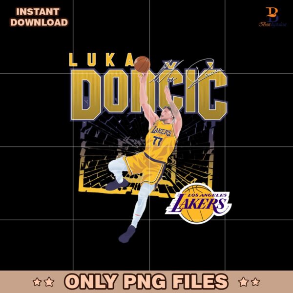 Luka Doncic Los Angeles Lakers Shattered Png