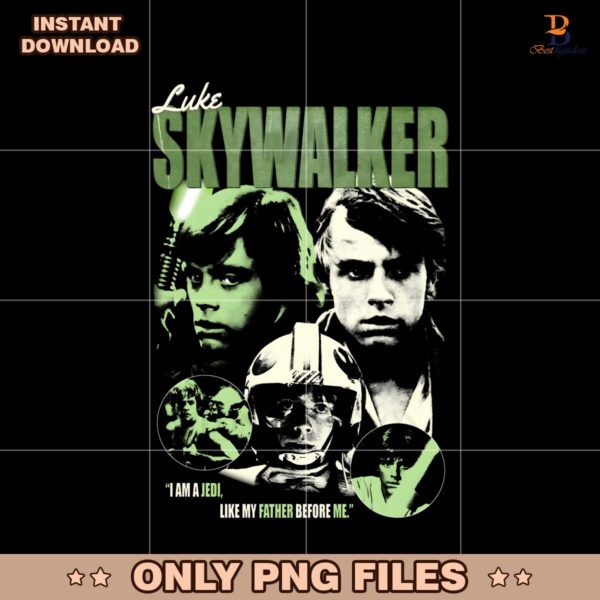 Luke Skywalker I Am A Jedi PNG