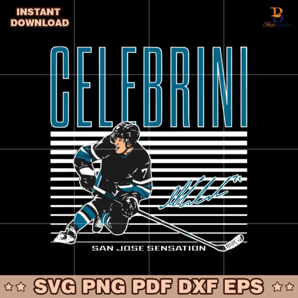 Macklin Celebrini SVG
