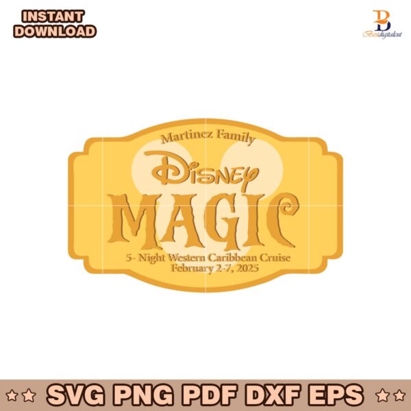 Martinez Family Disney Magic Kingdom Svg
