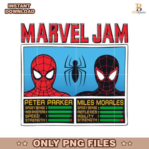 Marvel Jam Spider Man Peter Parker And Miles Morales SVG
