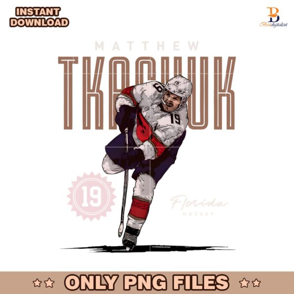 Matthew Tkachuk 19 Florida Hockey Player PNG