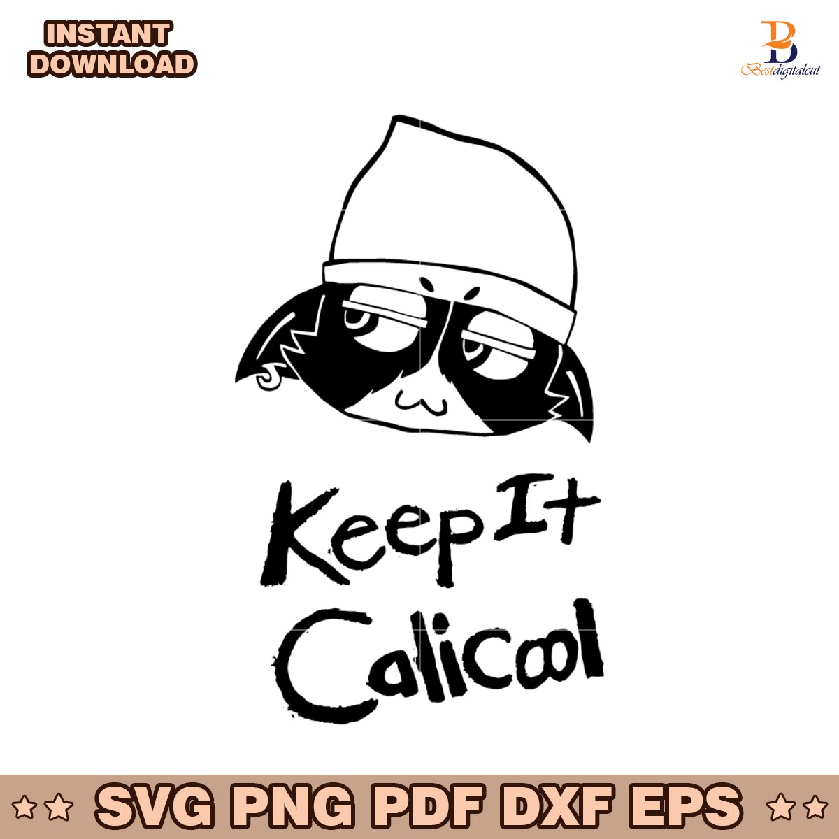 Meowskulls Keep It Calicoool SVG