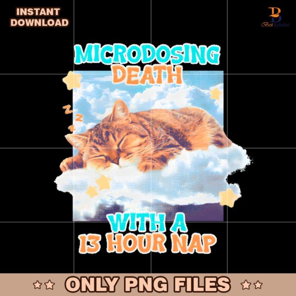 Microdosing Death With A 13 Hour Nap PNG