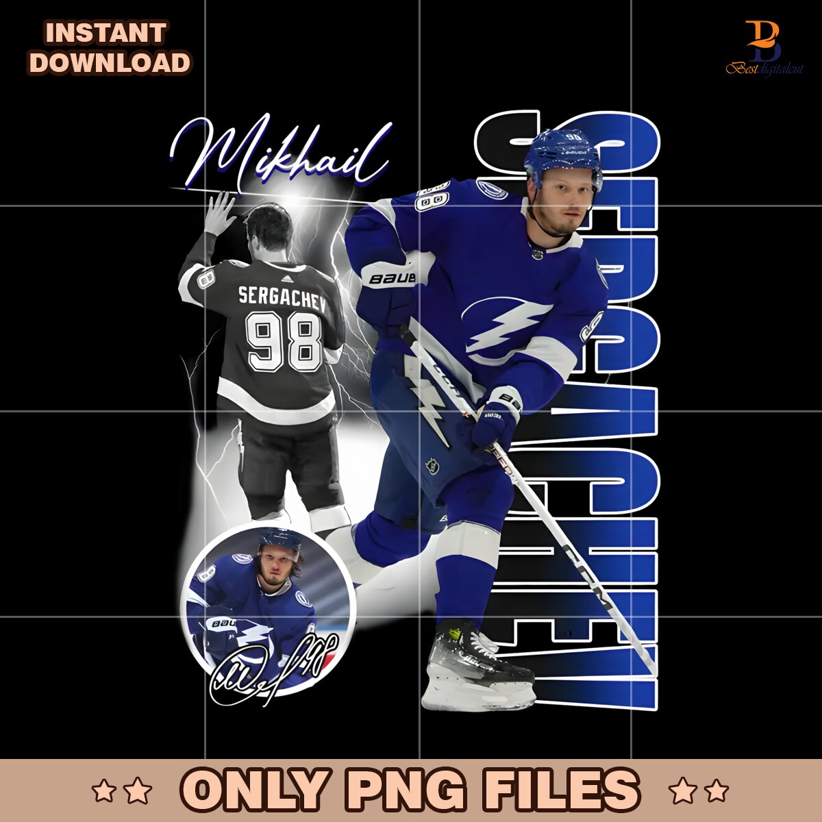 Mikhail Sergachev Tampa Bay Lightning Nhl Players PNG