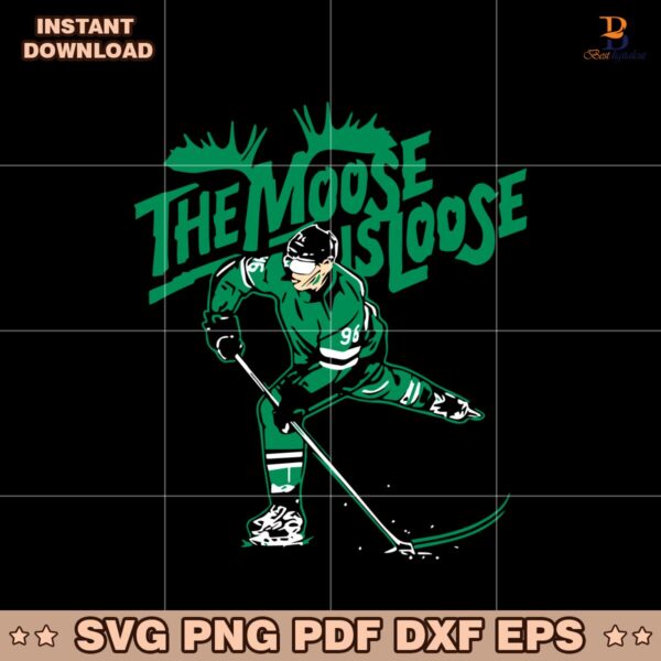 Mikko Rantanen The Moose Is Loose In Dallas Stars SVG