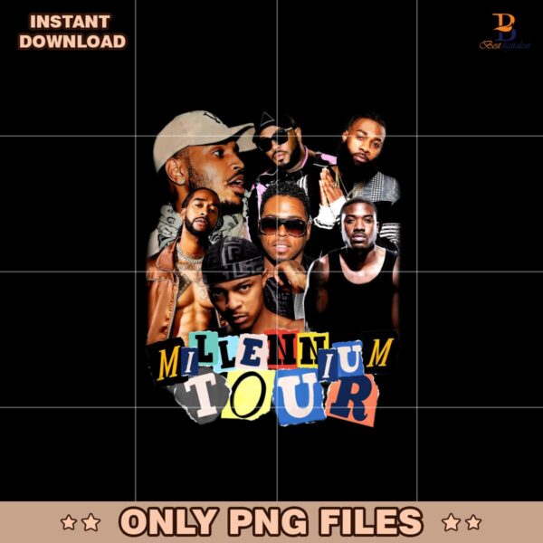 Millennium Tour 2025 Halftone Concert Tour Png