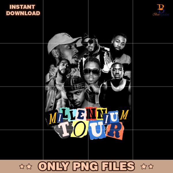 Millennium Tour Halftone Concert Tour 2025 Png