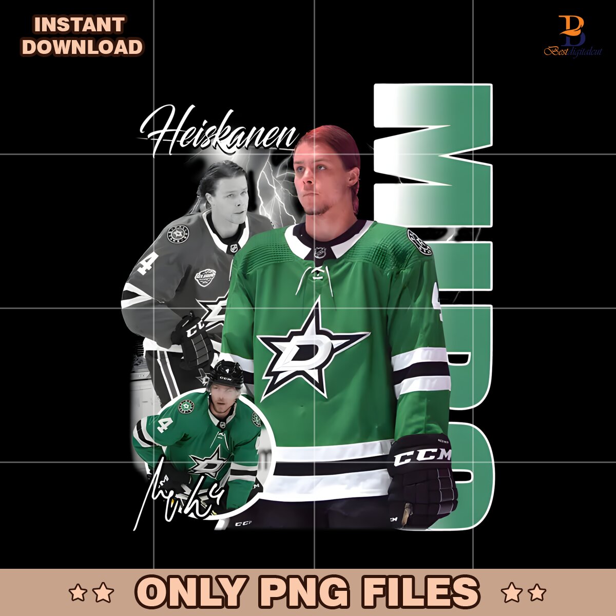 Miro Heiskanen Dallas Stars Nhl Players PNG