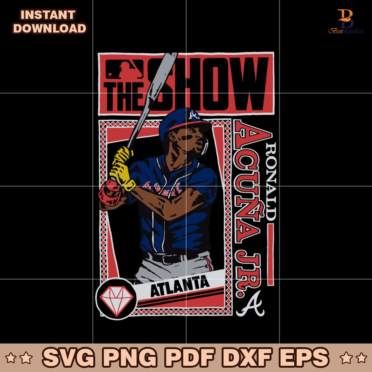 Mlb The Show Atlanta Braves Ronald Acuna Jr SVG