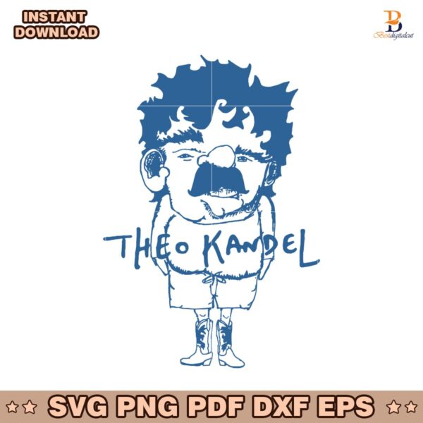 Mustache Man Theo Kandel SVG