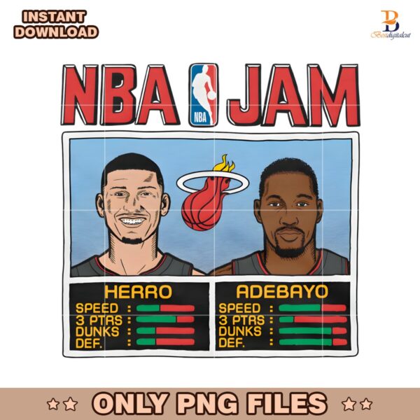Nba Miami Heat Herro And Adebayo PNG