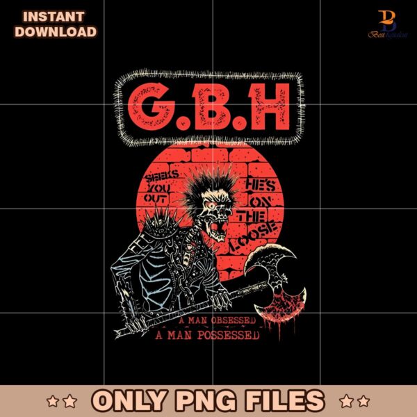 New GBH Band A Man Obsessed Gift For Fans Png