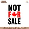 Not For Sale Canada Leaf SVG