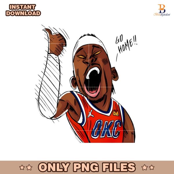Oklahoma City Thunder Basketball Go Home Cartoon Png