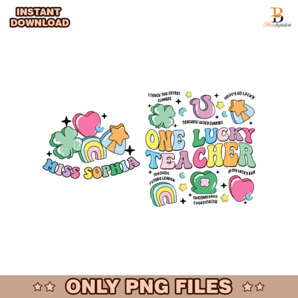 One Lucky Teacher Teaching Lucky Charm Png