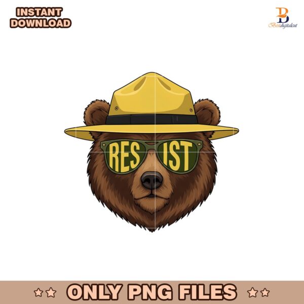 Only You Can Prevent Fascism Smokey Bear Resist Png