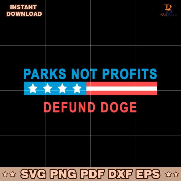 Parks Not Profits Defund Doge SVG