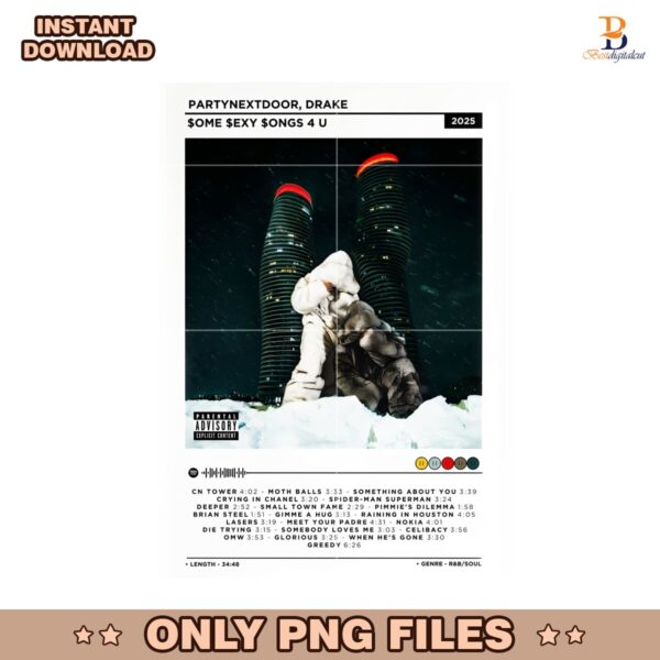 Partynextdoor Drake Some Sexy Songs 4 U Album Poster Png