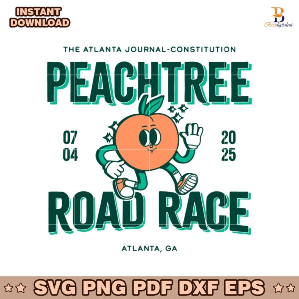Peachtree Road Race 07 04 2025 Atlanta Ga SVG
