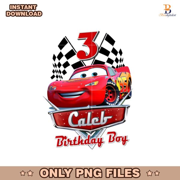 Personalized Car Inspired Birthday Boy Mcqueen Png