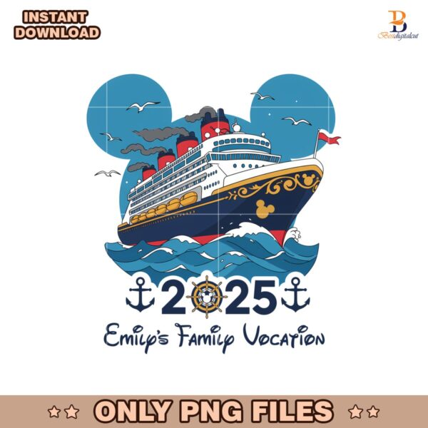 Personalized Family Vocation  Family Trip 2025 PNG