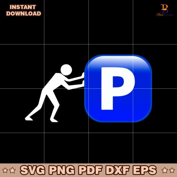 Pushin P SVG