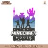 Retro A Minecraft Movie Castle Silhouette SVG