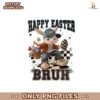 Retro Checkered Happy Easter Bruh Boy Png