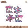 Retro Floral Mama Coquette Bow Preppy Flower Png