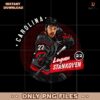 Retro Logan Stankoven Carolina Hockey Player PNG