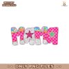 Retro Mama Preppy Checkered Floral Dalmatian Dots Png
