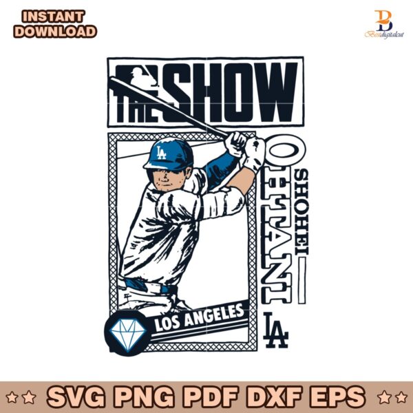 Retro The Show Shohei Ohtani Mlb Los Angeles Dodgers SVG