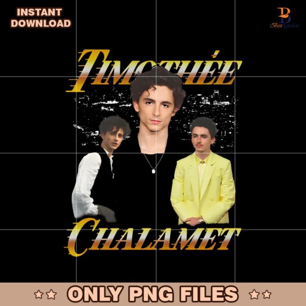 Retro Vintage 90S Timothee Chalamet PNG