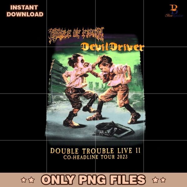 Retro Vintage Cradle Of Filth Devil Driver PNG