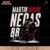 Retro Vintage Martin Necas 88 Colorado Avalanche PNG