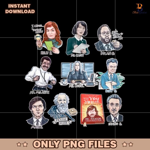 Severance Cast Portraits Apple Tv Series PNG