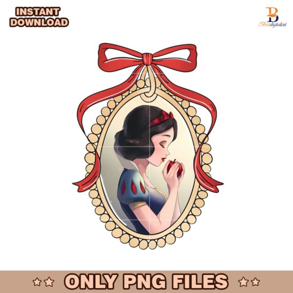 Snow White Mirror Bow Magical Princess Png