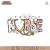 Spring Floral Easter Nurse PNG